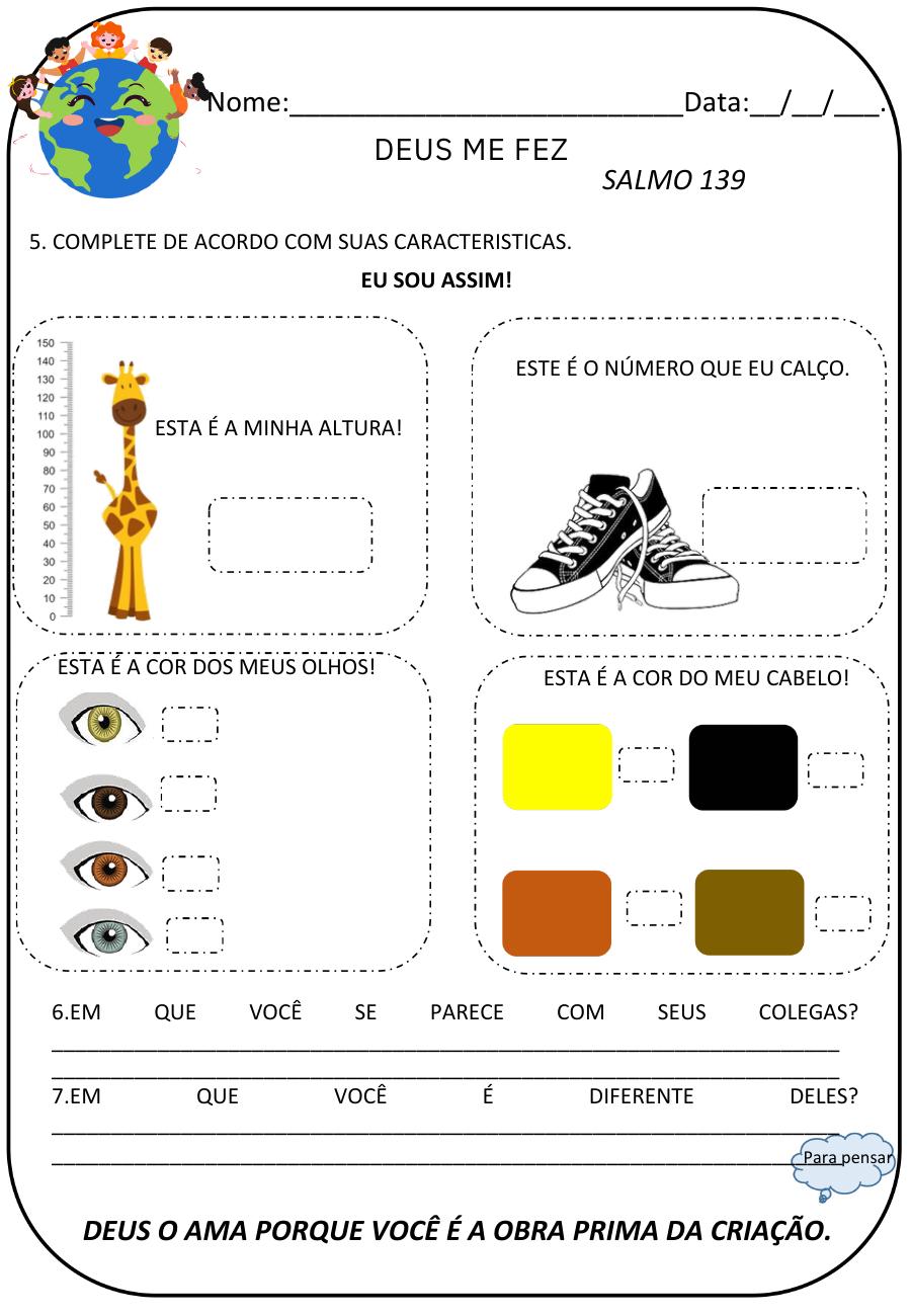 Página real: Atividades bíblicas